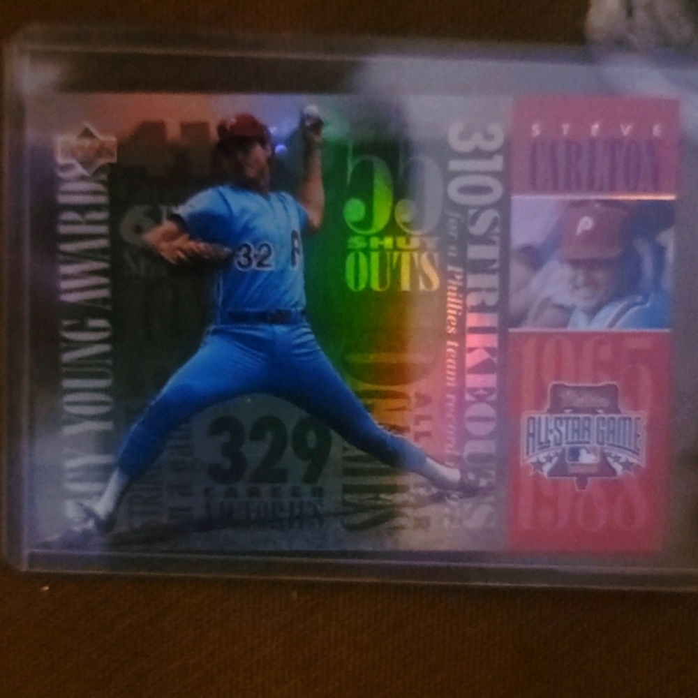 Steve Carlton All star game Holographic baseball card